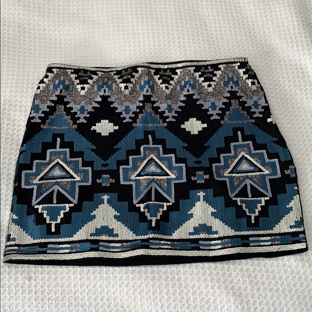 Express sequined mini skirt XS